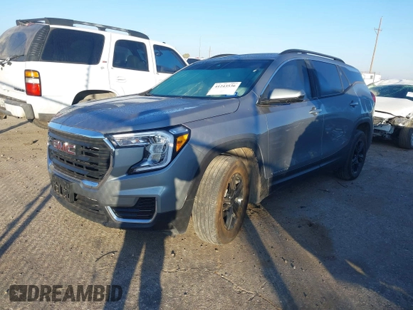 2023 GMC Terrain SLE with VIN 3GKALMEG7PL186419, listed as a IAAI auction lot 41243536 with 24,142 mi miles. Bid and sale history available at carsss.com. Image 17.