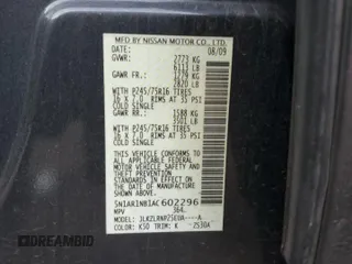 2010 Nissan Pathfinder SE z VIN 5N1AR1NB1AC602296, wystawiony jako Copart lot #87575225 z przebiegiem 216 996 mil mil oraz Czysty tytuł • Clean title. Historia ofert i sprzedaży dostępna na DreamBid. Obrazek 13.