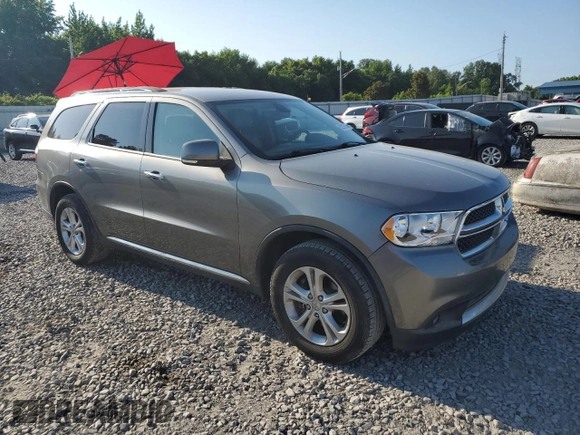 2013 Dodge Durango Crew with VIN 1C4RDHDG3DC596985, listed as a Copart auction lot 62218015 with 296,266 mi miles and Salvage title. Bid and sale history available at DreamBid. Image 4.