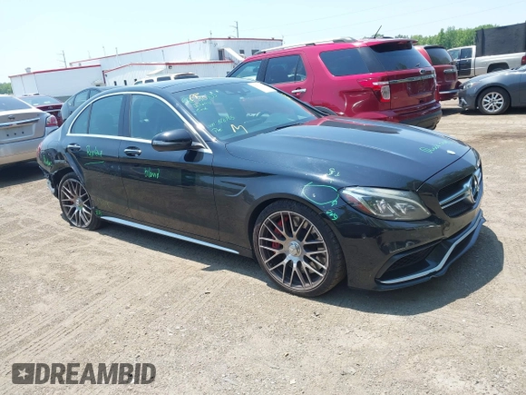 2016 Mercedes-Benz C 63 S AMG z VIN 55SWF8HB7GU129053, wystawiony jako IAAI lot #42562276 z przebiegiem 117 727 mil mil oraz . Historia ofert i sprzedaży dostępna na DreamBid. Obrazek 1.