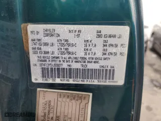 1997 Dodge Ram 1500 with VIN 1B7HF13Y5VJ559277, listed as a Copart auction lot 42841425 with 183,229 mi miles and Non Repairable. Bid and sale history available at carsss.com. Image 12.
