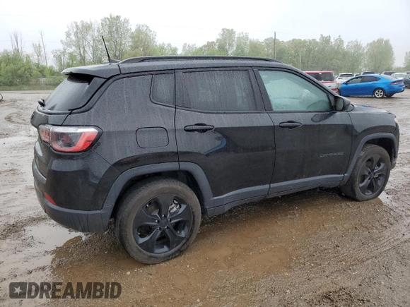 2021 Jeep Compass Altitude with VIN 3C4NJDBB7MT517572, listed as a Copart auction lot 57834785 with 23,523 mi miles and Non repairable. Bid and sale history available at DreamBid. Image 3.