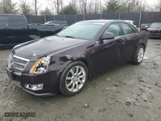 2008 Cadillac CTS RWD w/1SB with VIN 1G6DV57V880210992, listed as a Copart auction lot 49197235 with 81,927 mi miles and Salvage Title. Bid and sale history available at carsss.com. Image 1.