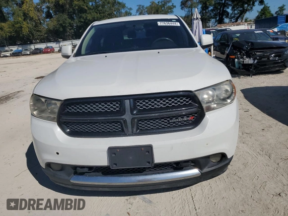 2013 Dodge Durango Special Service with VIN 1C4RDJFG3DC678686, listed as a Copart auction lot 77636444 with 186,915 mi miles and Clean Title. Bid and sale history available at carsss.com. Image 5.