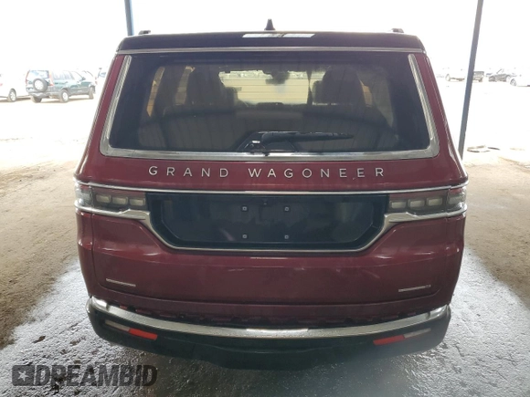 2022 Jeep Grand Wagoneer Series III z VIN 1C4SJVGP3NS113264, wystawiony jako Copart lot #84120074 z przebiegiem Nie podano mil oraz Szkoda całkowita • Salvage title. Historia ofert i sprzedaży dostępna na DreamBid. Obrazek 6.