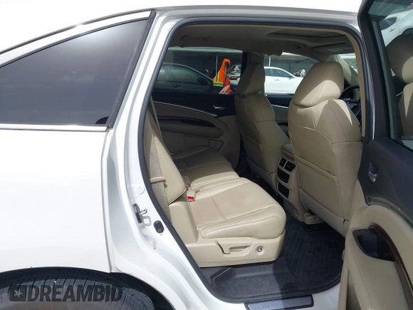 2016 Acura MDX with VIN 5FRYD3H27GB006404, listed as a IAAI auction lot 41755801 with 127,212 mi miles. Bid and sale history available at carsss.com. Image 8.