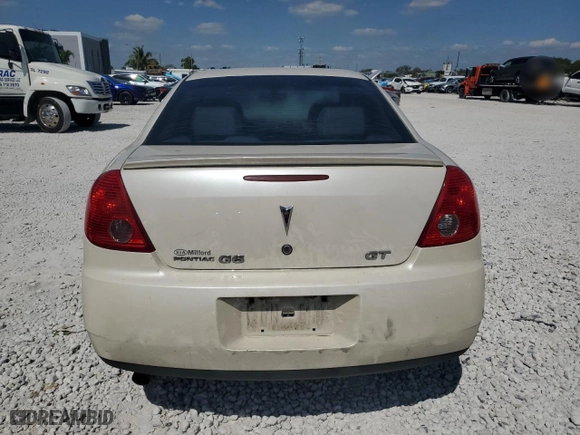 2008 Pontiac G6 GT with VIN 1G2ZH57N184179527, listed as a Copart auction lot 53056395 with 113,796 mi miles and Salvage Title. Bid and sale history available at carsss.com. Image 6.