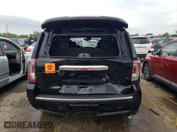 2016 GMC Yukon Denali with VIN 1GKS2CKJ9GR367824, listed as a Copart auction lot 63682964 with 0 mi miles and Salvage Title. Bid and sale history available at carsss.com. Image 6.