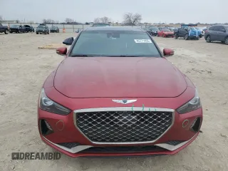 2019 Genesis G70 Advanced with VIN KMTG34LE2KU017271, listed as a Copart auction lot 45771455 with 114,707 mi miles and Salvage title. Bid and sale history available at DreamBid. Image 5.