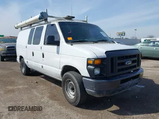 2013 Ford Econoline Cargo Commercial with VIN 1FTNE1EW6DDA38244, listed as a IAAI auction lot 41577325 with 280,007 mi miles. Bid and sale history available at carsss.com. Image 1.