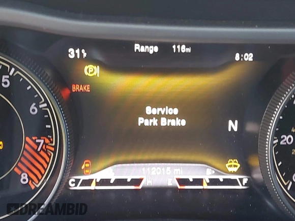 2015 Jeep Cherokee Trailhawk with VIN 1C4PJMBSXFW614416, listed as a IAAI auction lot 41033241 with 112,015 mi miles. Bid and sale history available at carsss.com. Image 16.