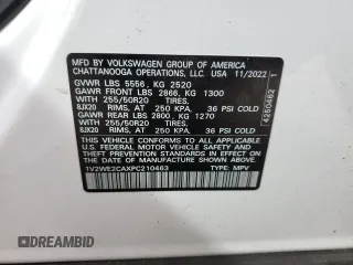 2023 Volkswagen Atlas SE с VIN 1V2WE2CAXPC210463, выставлен на аукционе Copart как лот 75255124 с пробегом 30 204 миль миль и Списание • Salvage title. История ставок и продаж доступна на DreamBid. Изображение 15.