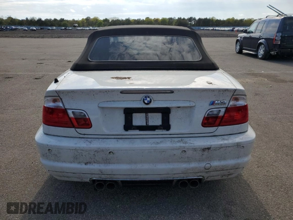 2003 BMW 3 Series M3 z VIN WBSBR93413PK01766, wystawiony jako Copart lot #53574054 z przebiegiem Nie podano mil oraz Czysty tytuł • Clean title. Historia ofert i sprzedaży dostępna na DreamBid. Obrazek 6.