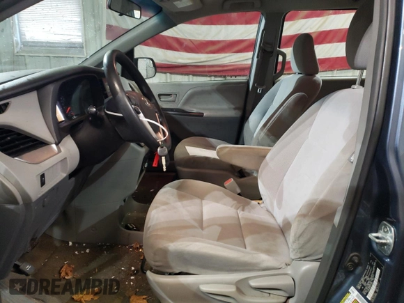 2016 Toyota Sienna L with VIN 5TDZK3DC3GS711285, listed as a Copart auction lot 83578874 with 120,956 mi miles and Salvage title. Bid and sale history available at DreamBid. Image 7.
