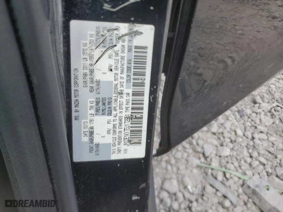 2014 Mazda Mazda2 Sport with VIN JM1DE1KY7E0172951, listed as a Copart auction lot 66514254 with 120,484 mi miles and Salvage Title. Bid and sale history available at carsss.com. Image 12.