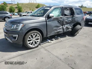 2019 Ford Expedition Platinum с VIN 1FMJU1MT0KEA77147, выставлен на аукционе Copart как лот 62933575 с пробегом 86 170 миль миль и Списание • Salvage title. История ставок и продаж доступна на DreamBid. Изображение 1.