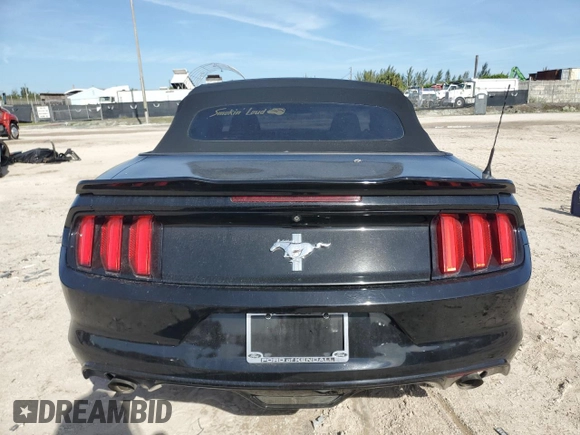 2017 Ford Mustang V6 with VIN 1FATP8EM2H5247804, listed as a Copart auction lot 87425734 with 109,779 mi miles and Salvage Title. Bid and sale history available at carsss.com. Image 6.