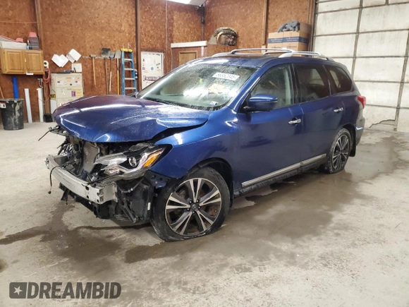 2020 Nissan Pathfinder Platinum with VIN 5N1DR2DM0LC576363, listed as a Copart auction lot 56352345 with 175,995 mi miles and Salvage title. Bid and sale history available at DreamBid. Image 1.