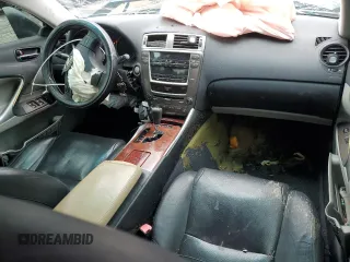 2006 Lexus IS 250 with VIN JTHBK262262016946, listed as a Copart auction lot 58271605 with 110,555 mi miles and Clean title. Bid and sale history available at DreamBid. Image 8.