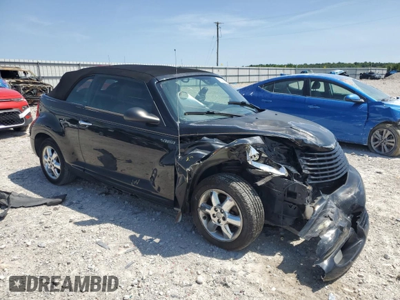 2005 Chrysler PT Cruiser Touring with VIN 3C3EY55E35T344288, listed as a Copart auction lot 67940814 with Not Provided miles and Salvage Title. Bid and sale history available at DreamBid. Image 4.