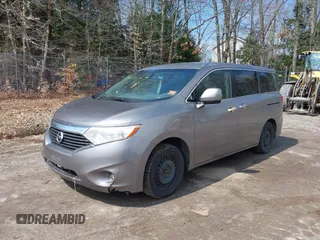 2012 Nissan Quest SL with VIN JN8AE2KP1C9032424, listed as a IAAI auction lot 42038372 with 205,530 mi miles. Bid and sale history available at carsss.com. Image 2.