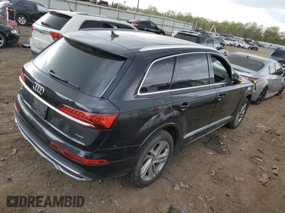 2020 Audi Q7 Premium with VIN WA1AXAF76LD010727, listed as a Copart auction lot 49677003 with 50,142 mi miles. Bid and sale history available at carsss.com. Image 3.