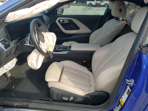 2023 BMW 2 Series M240i with VIN 3MW43CM0XP8D21075, listed as a Copart auction lot 87196294 with 16,229 mi miles and Salvage Title. Bid and sale history available at carsss.com. Image 7.