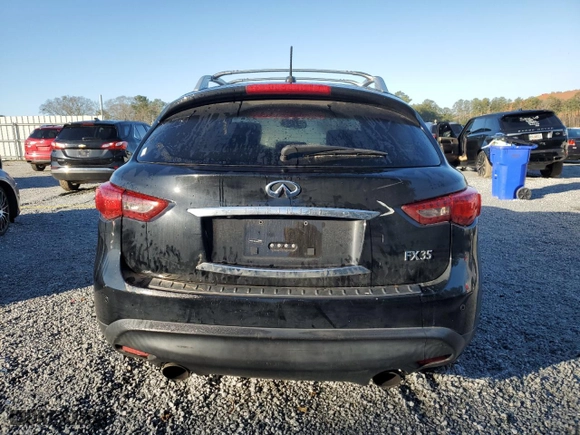 2010 Infiniti FX35 with VIN JN8AS1MU0AM800328, listed as a Copart auction lot 46993445 with 201,409 mi miles and Salvage Title. Bid and sale history available at carsss.com. Image 6.