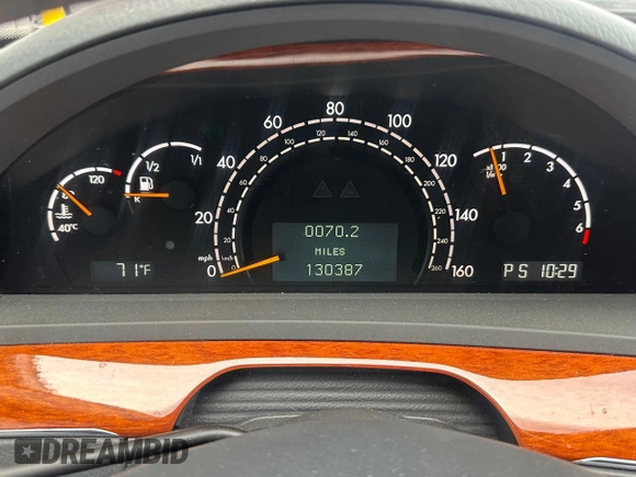 2006 Mercedes-Benz S 430 with VIN WDBNG83J36A466740, listed as a Copart auction lot 49663435 with 130,387 mi miles and Clean Title. Bid and sale history available at carsss.com. Image 8.