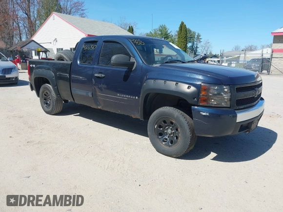 2007 Chevrolet Silverado 1500 1LT with VIN 1GCEK19C87Z550457, listed as a IAAI auction lot 42167510 with 191,185 mi miles and . Bid and sale history available at DreamBid. Image 1.