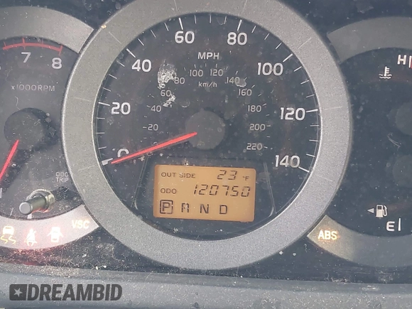 2008 Toyota RAV4 with VIN JTMZD33V286074582, listed as a IAAI auction lot 41586955 with 120,750 mi miles. Bid and sale history available at carsss.com. Image 16.