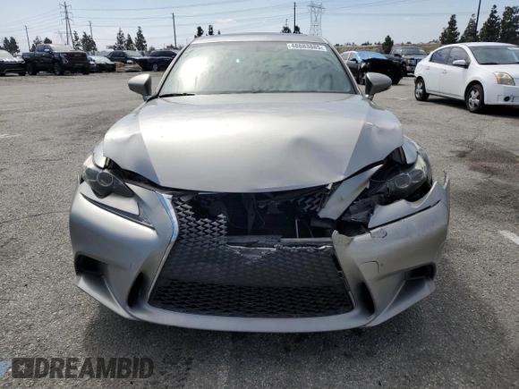 2016 Lexus IS 200t with VIN JTHBA1D23G5011156, listed as a Copart auction lot 48883885 with 166,852 mi miles and Salvage Title. Bid and sale history available at DreamBid. Image 5.