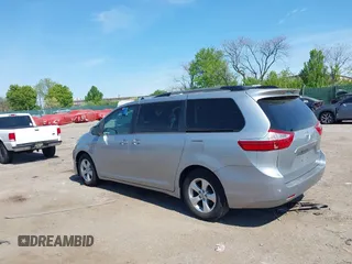 2015 Toyota Sienna LE AAS with VIN 5TDKK3DC5FS642583, listed as a IAAI auction lot 42110445 with 61,668 mi miles. Bid and sale history available at carsss.com. Image 3.