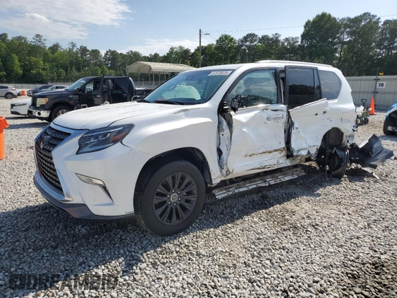 2021 Lexus GX 460 Premium with VIN JTJAM7BX9M5304123, listed as a Copart auction lot 57970025 with 56,539 mi miles and Salvage title. Bid and sale history available at DreamBid. Image 1.