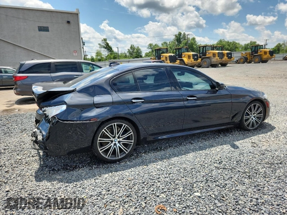 2017 BMW 5 Series 540i with VIN WBAJE5C31HG916954, listed as a Copart auction lot 63770695 with 81,546 mi miles and Salvage title. Bid and sale history available at DreamBid. Image 3.
