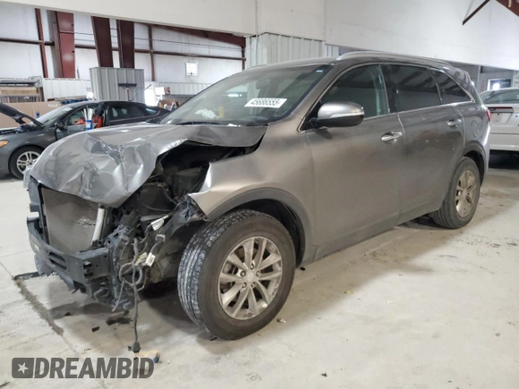 2016 Kia Sorento LX with VIN 5XYPG4A59GG070161, listed as a Copart auction lot 45686555 with 117,442 mi miles and Salvage Title. Bid and sale history available at carsss.com. Image 1.