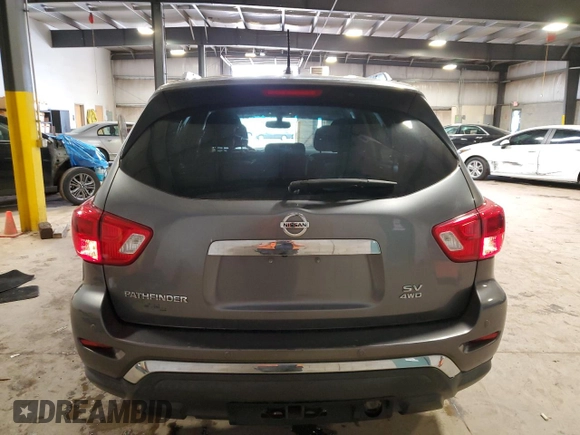 2017 Nissan Pathfinder SV with VIN 5N1DR2MM4HC695511, listed as a Copart auction lot 53692755 with 90,148 mi miles and Salvage title. Bid and sale history available at DreamBid. Image 6.