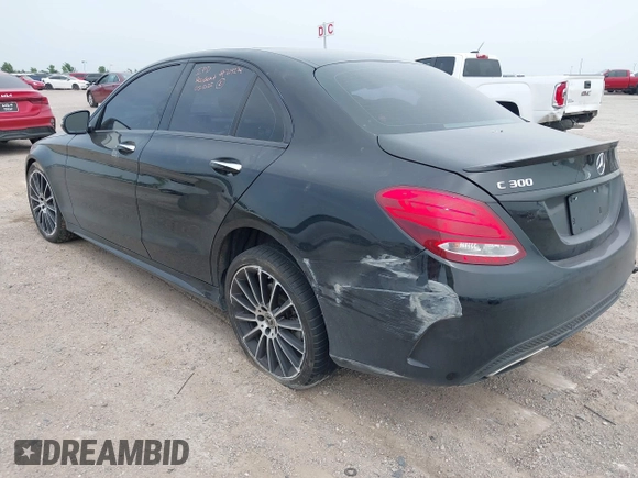 2018 Mercedes-Benz C 300 with VIN WDDWF4KB7JR378155, listed as a IAAI auction lot 42260842 with 83,686 mi miles and . Bid and sale history available at DreamBid. Image 3.