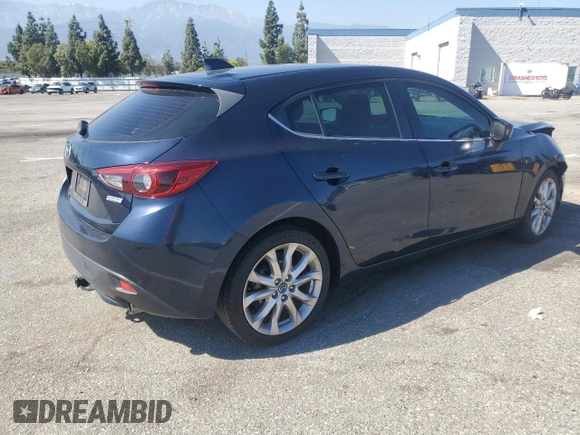 2014 Mazda 3 S Touring with VIN JM1BM1L31E1162990, listed as a Copart auction lot 51667034 with 92,255 mi miles and Salvage Title. Bid and sale history available at DreamBid. Image 3.