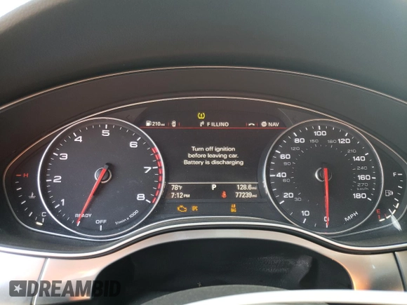 2016 Audi A7 3.0 Premium Plus with VIN WAUWGAFC4GN042680, listed as a Copart auction lot 54687513 with 77,239 mi miles. Bid and sale history available at carsss.com. Image 9.