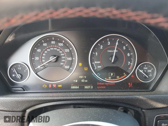 2020 BMW 4 Series 430i with VIN WBA4J1C01LBU67532, listed as a Copart auction lot 83257984 with 68,664 mi miles and Salvage Title. Bid and sale history available at DreamBid. Image 9.