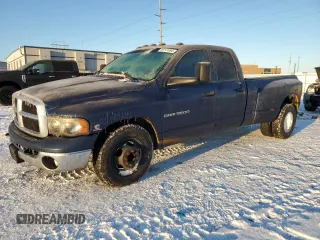 2005 Dodge Ram 3500 SLT with VIN 3D7MR48C65G816975, listed as a Copart auction lot 86141694 with 261,723 mi miles and Salvage Title. Bid and sale history available at carsss.com. Image 1.