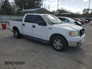 2007 Ford F-150 XLT with VIN 1FTPW12V37KB22541, listed as a Copart auction lot 49017525 with 128,871 mi miles and Salvage Title. Bid and sale history available at carsss.com. Image 4.