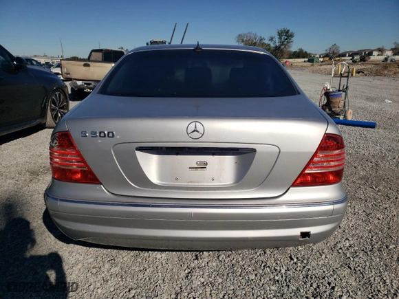 2006 Mercedes-Benz S-Class 5.0L with VIN WDBNG75J76A482284, listed as a Copart auction lot 81369754 with 0 mi miles and Salvage Title. Bid and sale history available at carsss.com. Image 6.