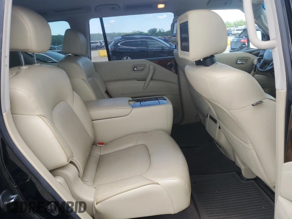2017 Infiniti QX80 with VIN JN8AZ2NE7H9154114, listed as a Copart auction lot 58202525 with 155,750 mi miles and Salvage title. Bid and sale history available at DreamBid. Image 11.