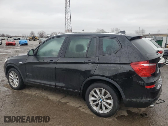 2017 BMW X3 xDrive28i with VIN 5UXWX9C33H0T25235, listed as a Copart auction lot 43625065 with 116,360 mi miles and Salvage Title. Bid and sale history available at DreamBid. Image 2.
