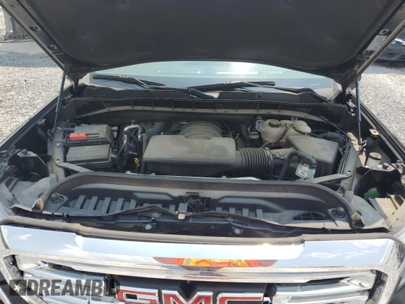 2022 GMC Sierra 1500 SLT with VIN 3GTU9DEDXNG122149, listed as a Copart auction lot 59527815 with 51,527 mi miles and Salvage title. Bid and sale history available at DreamBid. Image 11.