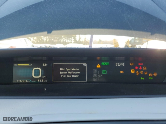 2019 Toyota Prius LE with VIN JTDL9RFU0K3009638, listed as a Copart auction lot 86048314 with 116,003 mi miles and Salvage Title. Bid and sale history available at carsss.com. Image 9.