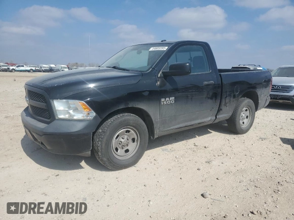 2013 Ram 1500 Tradesman with VIN 3C6JR6AG7DG505213, listed as a Copart auction lot 44603285 with 104,132 mi miles and Salvage title. Bid and sale history available at DreamBid. Image 1.