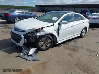 2015 Hyundai Sonata Hybrid Limited with VIN KMHEC4A40FA124788, listed as a IAAI auction lot 41936920 with 112,002 mi miles. Bid and sale history available at carsss.com. Image 17.